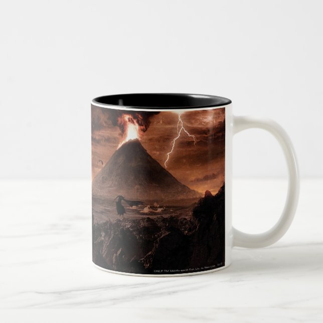 Mordor Lightning Storm Two-Tone Coffee Mug (Right)