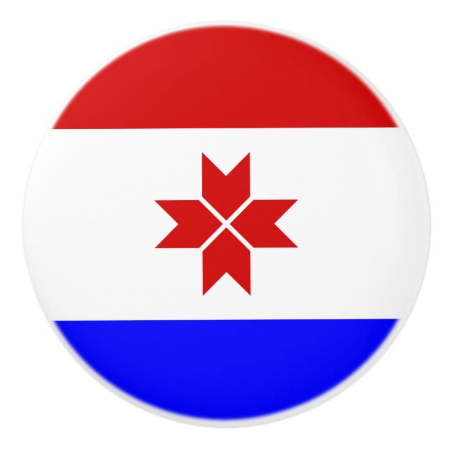 Mordovia Flag Ceramic Knob (Front)