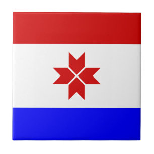 Mordovia Flag Ceramic Tile