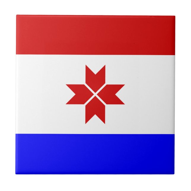 Mordovia Flag Ceramic Tile (Front)