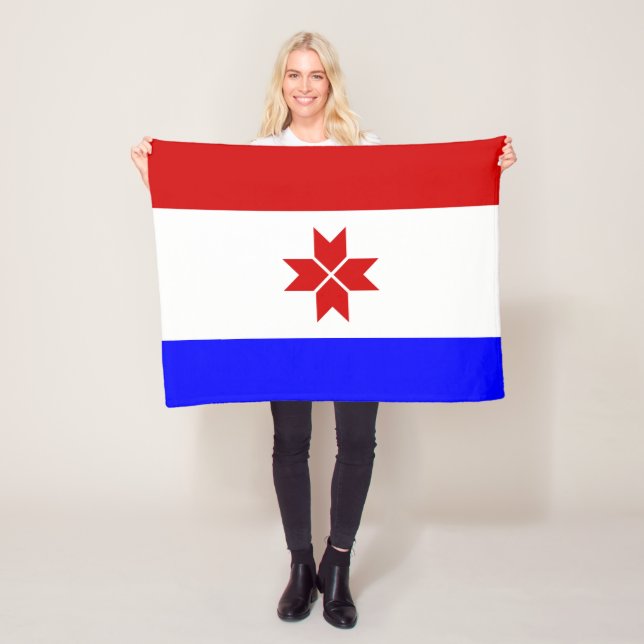 Mordovia Flag Fleece Blanket (In Situ)