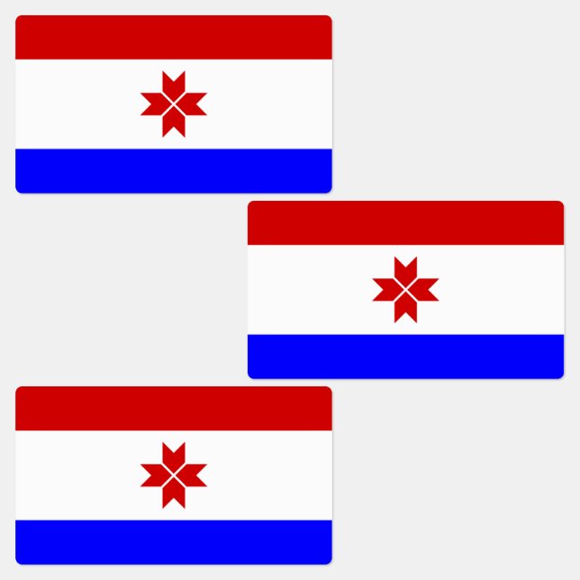 Mordovia Flag Labels (Group)