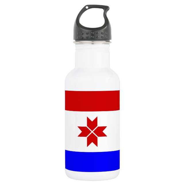 Mordovia Flag Stainless Steel Water Bottle (Front)