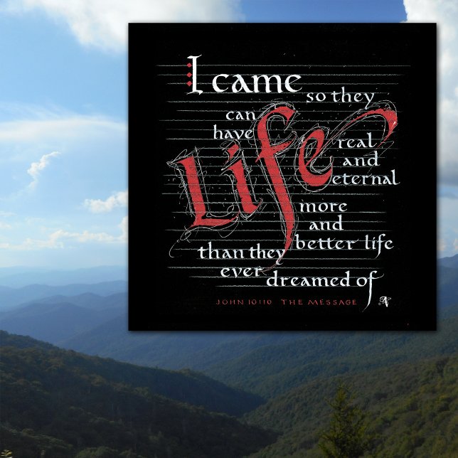 MORE ABUNDANT LIFE REAL AND BETTER Poster  (Creator Uploaded)