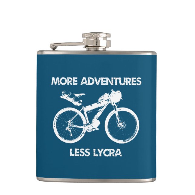 More Adventures Less Lycra Bikepacking Flask (Front)