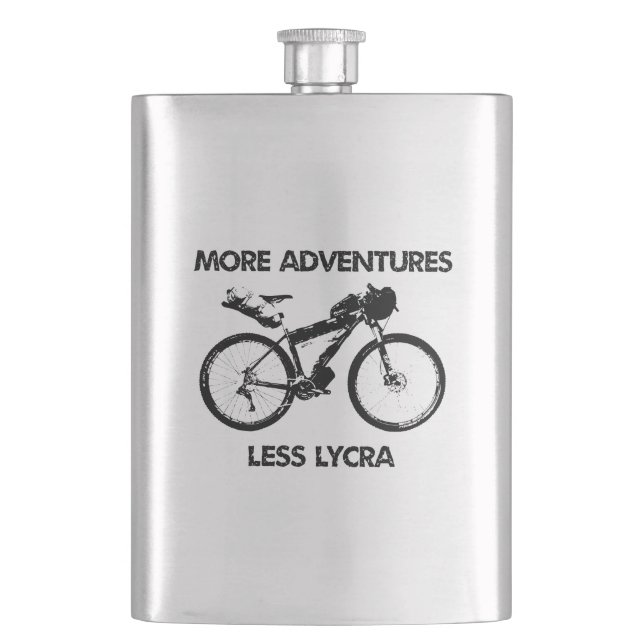 More Adventures Less Lycra Bikepacking Flask (Front)