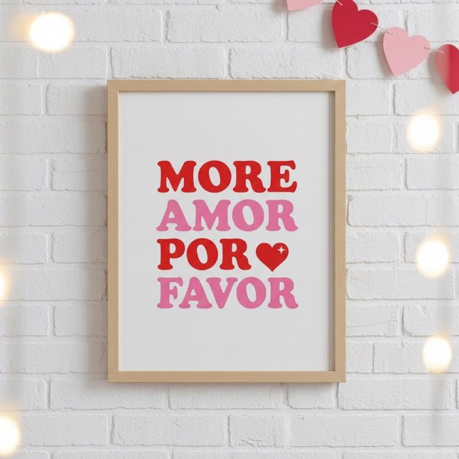 More Amor Por Favor Poster – Cute Valentine Love (Creator Uploaded)