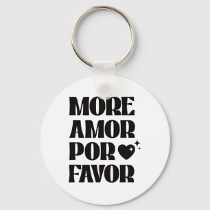More Amor Por Favor Retro Love Valentine Aesthetic Keychain