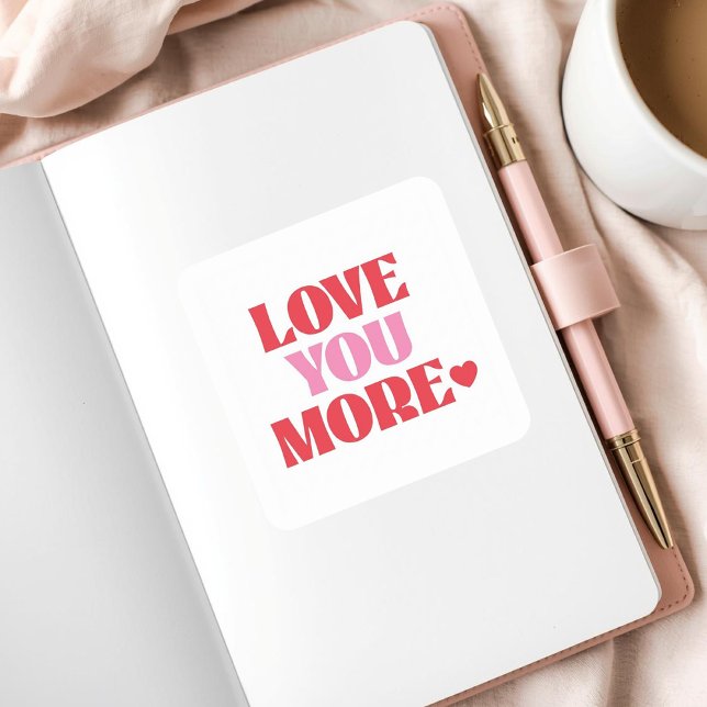 More Amor Por Favor Valentine Square Sticker (Creator Uploaded)