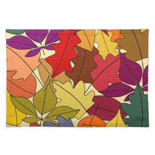 More Autumn Leaves Cloth Placemat