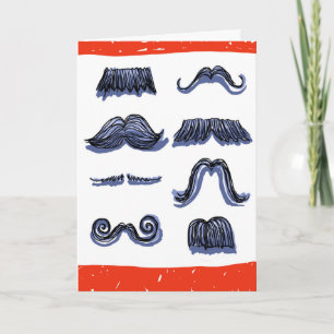 More Awesome than a Wall of Mustaches! Birthday Card