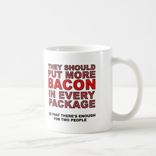 More Bacon Funny Mug (Right)