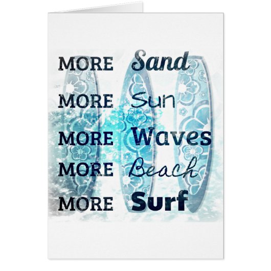 More Beach Life Cards (Front)