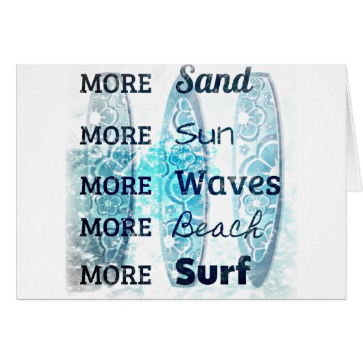 More Beach Life Cards (Front Horizontal)