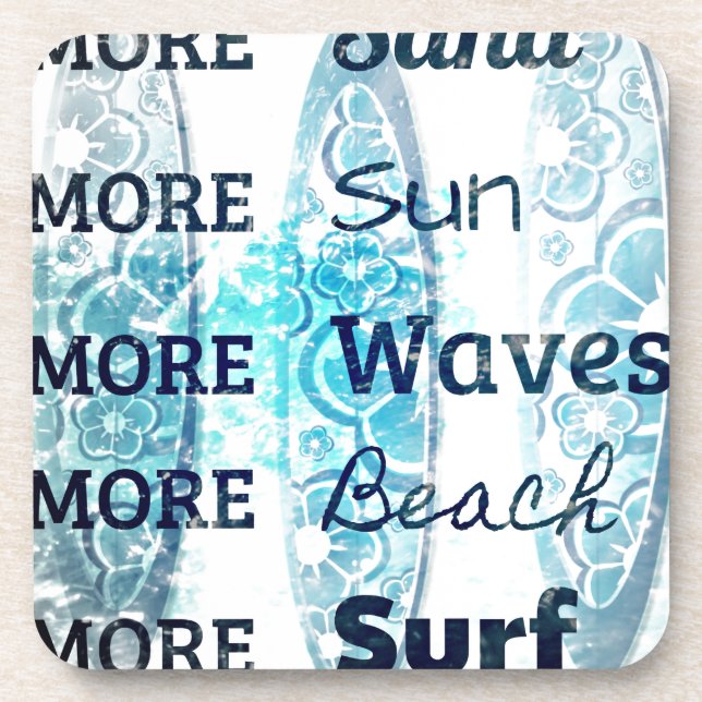 More Beach Life Drink Coaster (Front)