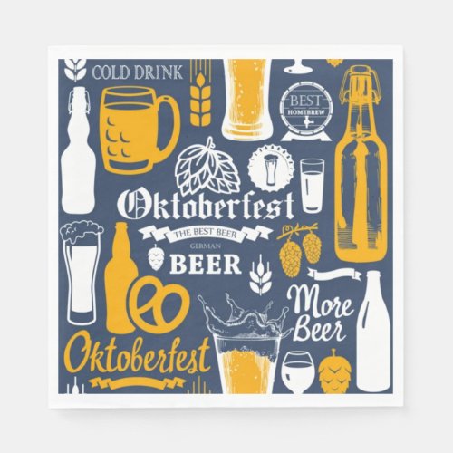 More Beer Oktoberfest Napkins