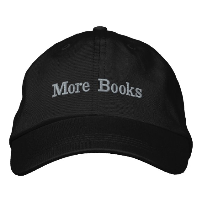 More Books Embroidered Hat (Front)