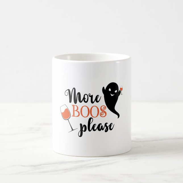 More Boos Please Cool Halloween Ghost Coffee Mug (Center)