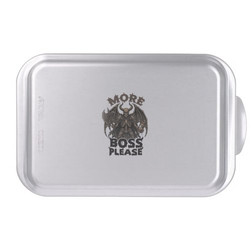 More Boss Please Halloween Demon Skeleton Axe Hour Cake Pan