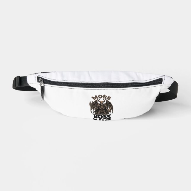More Boss Please Halloween Demon Skeleton Axe Hour Fanny Pack (Front)