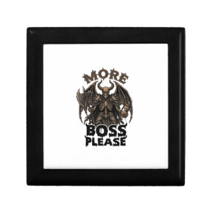 More Boss Please Halloween Demon Skeleton Axe Hour Gift Box