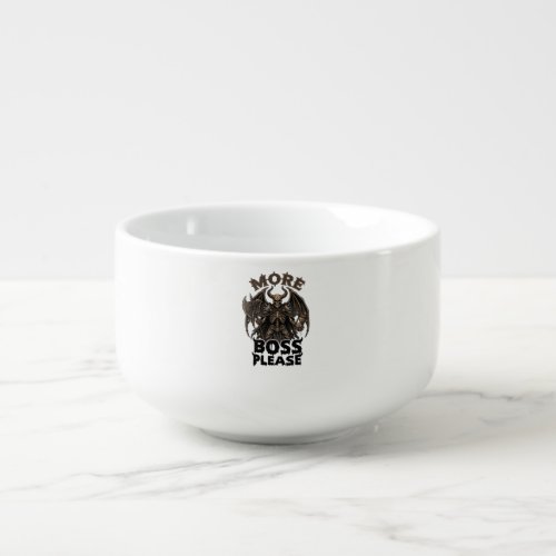 More Boss Please Halloween Demon Skeleton Axe Hour Soup Mug