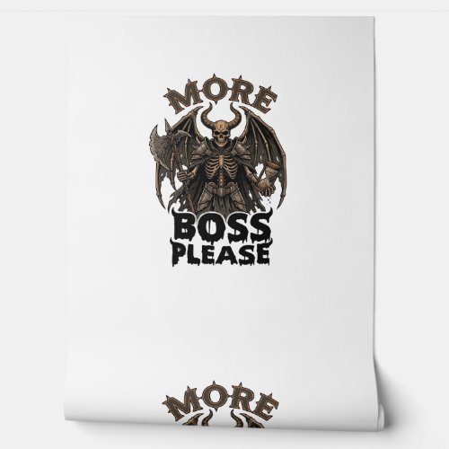 More Boss Please Halloween Demon Skeleton Axe Hour Wallpaper