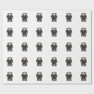 More Boss Please Halloween Demon Skeleton Axe Hour Wrapping Paper