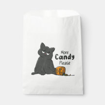 More Candy Please Halloween Black Cat