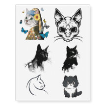 More Cat Temporary Tattoos