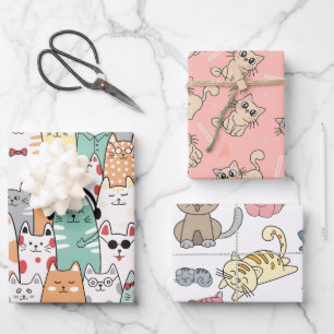 More cat wrapping paper, cat wrapping paper