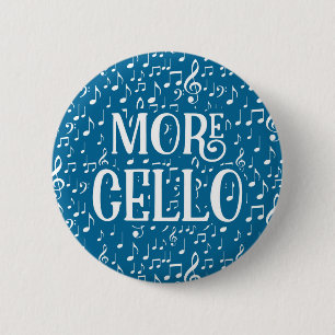 More Cello - Blue White Music Button