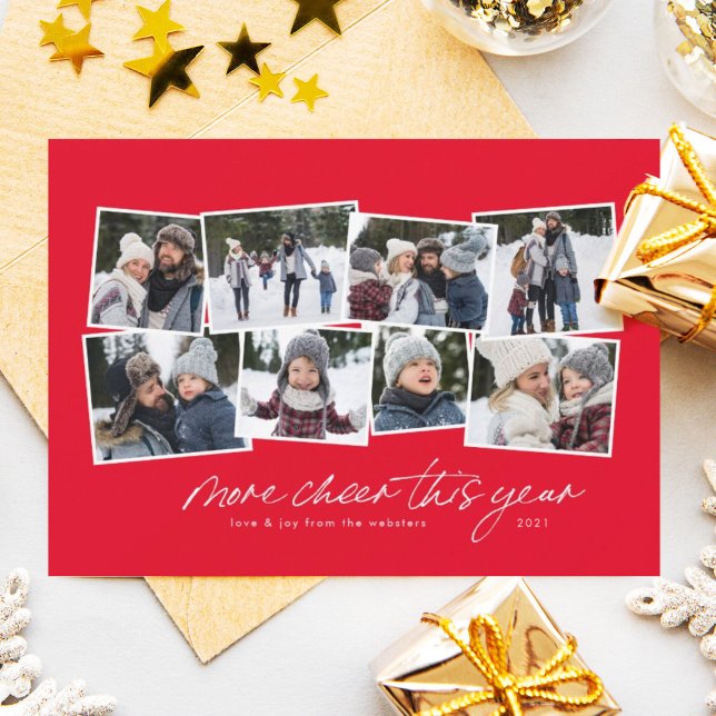 More cheer this year 8-photo collage  holiday card (Creator Uploaded)