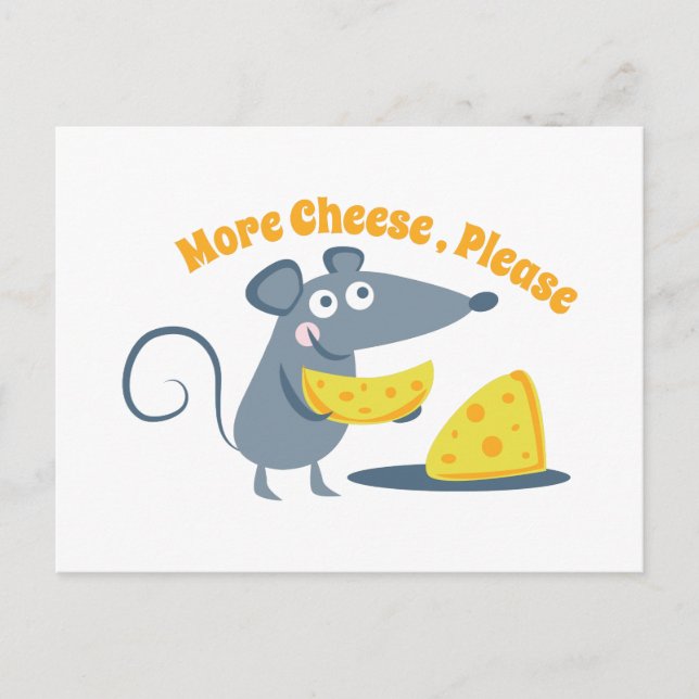 More Cheese, Please Postcard (Front)