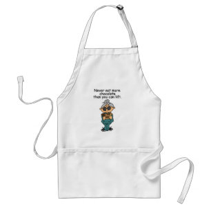 More Chocolate Humor Adult Apron