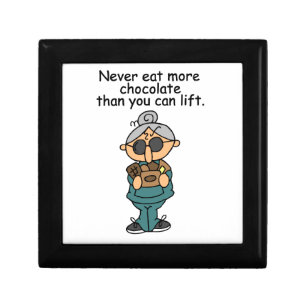 More Chocolate Humor Jewelry Box