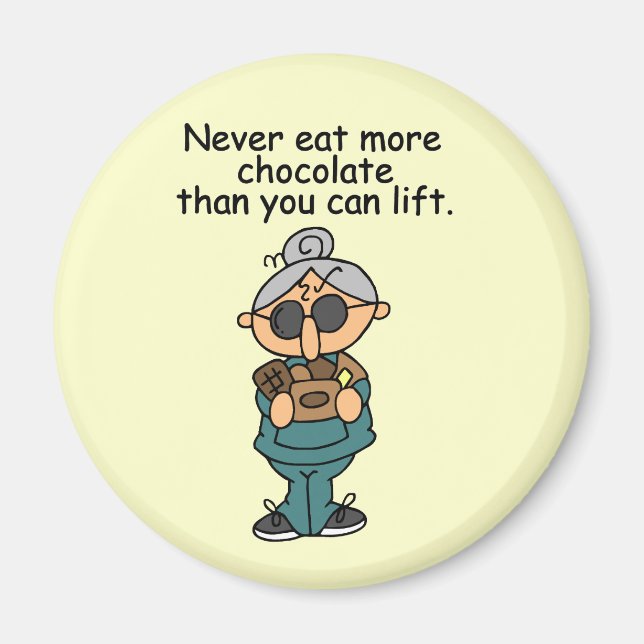 More Chocolate Humor Magnet (Front)