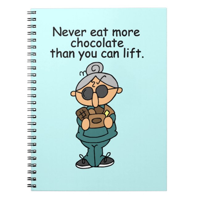 More Chocolate Humor Notebook (Front)