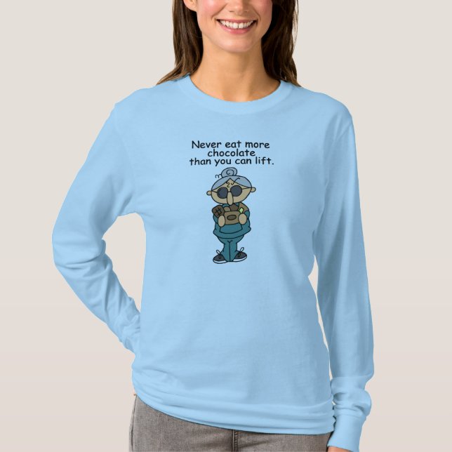 More Chocolate Humor T-Shirt (Front)