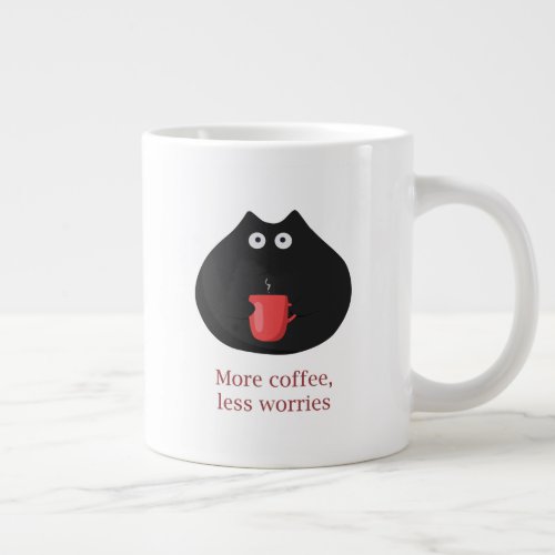 More coffee less worries mug