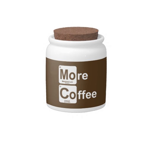 More Coffee Periodic Table Candy Jar