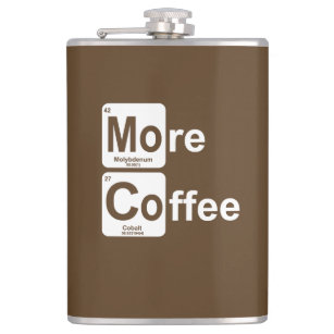 More Coffee Periodic Table Flask