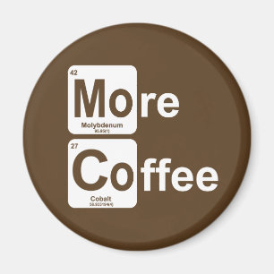 More Coffee Periodic Table Magnet