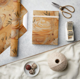More Coffee Watercolor Rustic Vintage No1 Wrapping Paper