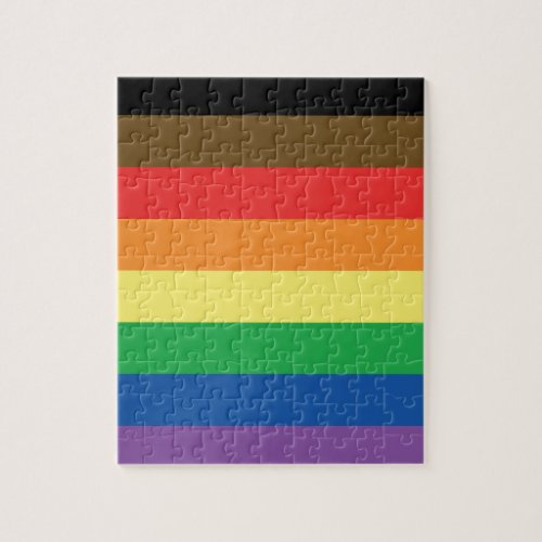 More Color More Pride Rainbow Customizable LGBT Jigsaw Puzzle