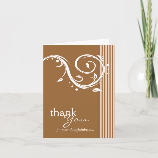 {MORE COLORS AVAILABLE} Thank You Card (Front)
