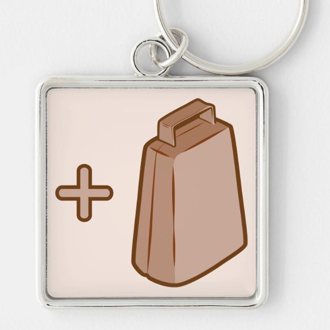 More Cowbell Keychain (Front)