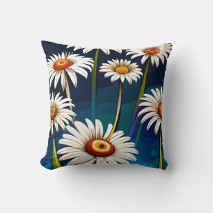 More Daisies: Floral Fun and Joy Throw Pillow