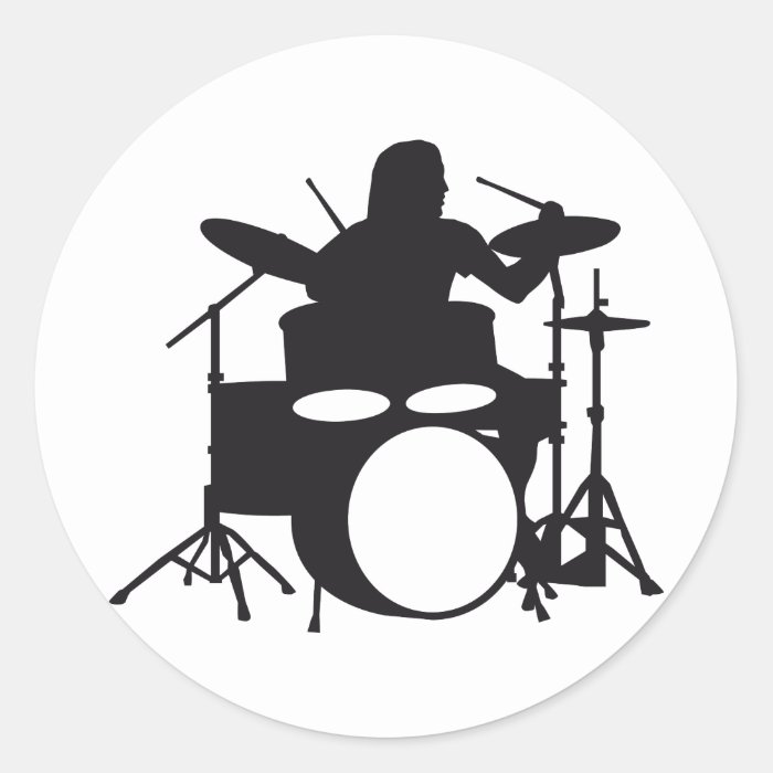 more drummer round stickers