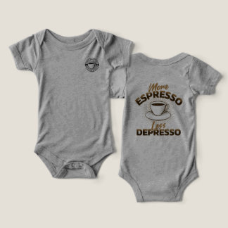 More Espresso Less Depresso – Coffee Quote Design Infant T-shirt